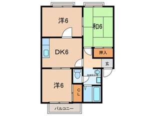 コ－ポアワジ王塚台の物件間取画像